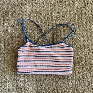 Colsie Striped Thin Strap Bralette Brami Top Size XS